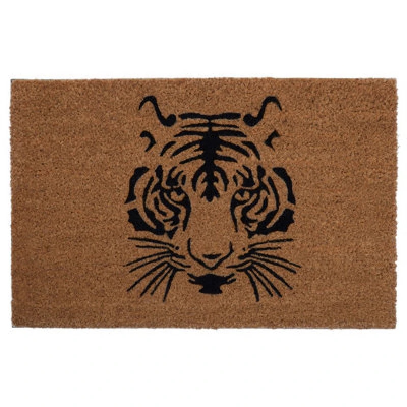 Image of Premier Housewares Tiger Face Doormat Brown