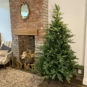 Image of Everlands 180cm (6ft) Green Grandis Fir Real Look Christmas Tree 1564 Tips