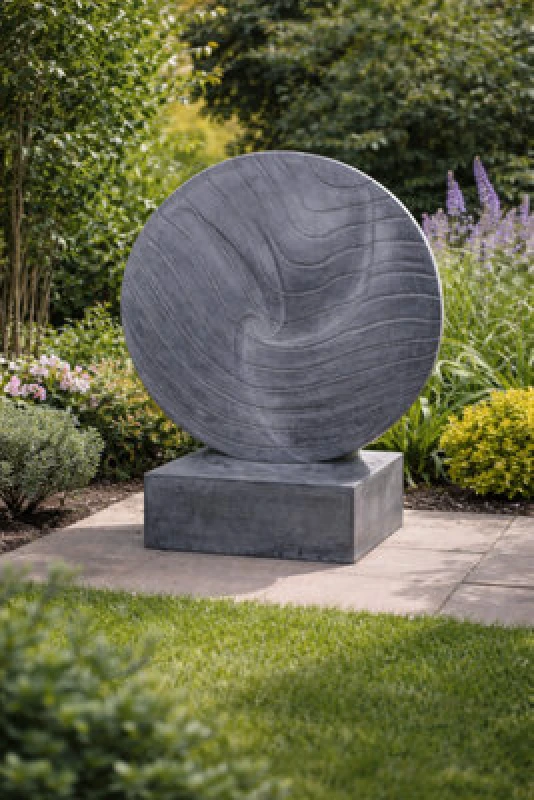 Image of Vossmoon Vortex Grey Garden Ornament 64.5X51Cm