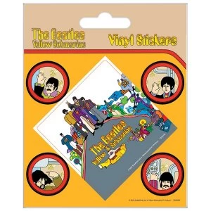 Image of The Beatles - Yellow Submarine Vinyl Sticker