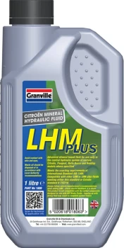 Image of LHM Plus Mineral Hydraulic Fluid - 1 Litre 1806A GRANVILLE