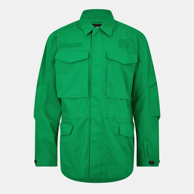 Image of G Star Mens Core Field Cotton Long Sleeve Bomber Jacket Jolly Green male 2X Small