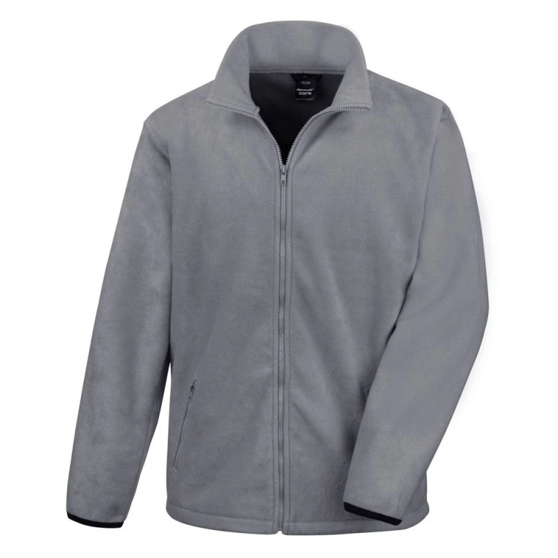 Image of Result Result Men Core Fashion Fit Outdoor Fleece Jacket in Mid Grey Size: Small Mid Grey S Male 5054171442720