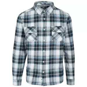 Image of Trespass Mens Wrothamton Shirt (L) (Grey Check)