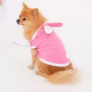 Image of I Saw It First Fleece Rabbit Dog Costume - Pink