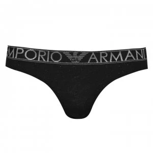Image of Emporio Armani Logo Band Briefs Nero Size L Women