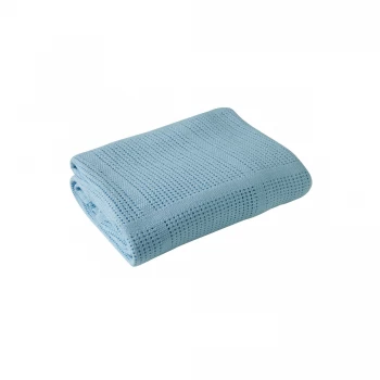 Image of Clair de Lune Cellular Pram Blanket - White