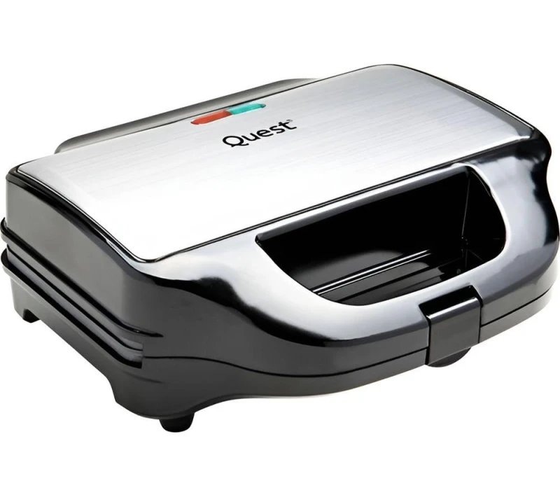 Image of QUEST 37530 3-in-1 Snack Maker - Silver & Black 5025301375300