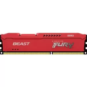 Image of Kingston FURY Beast PC RAM card DDR3 4GB 1 x 4GB 1866 MHz 240-pin DIMM CL10 KF318C10BR/4