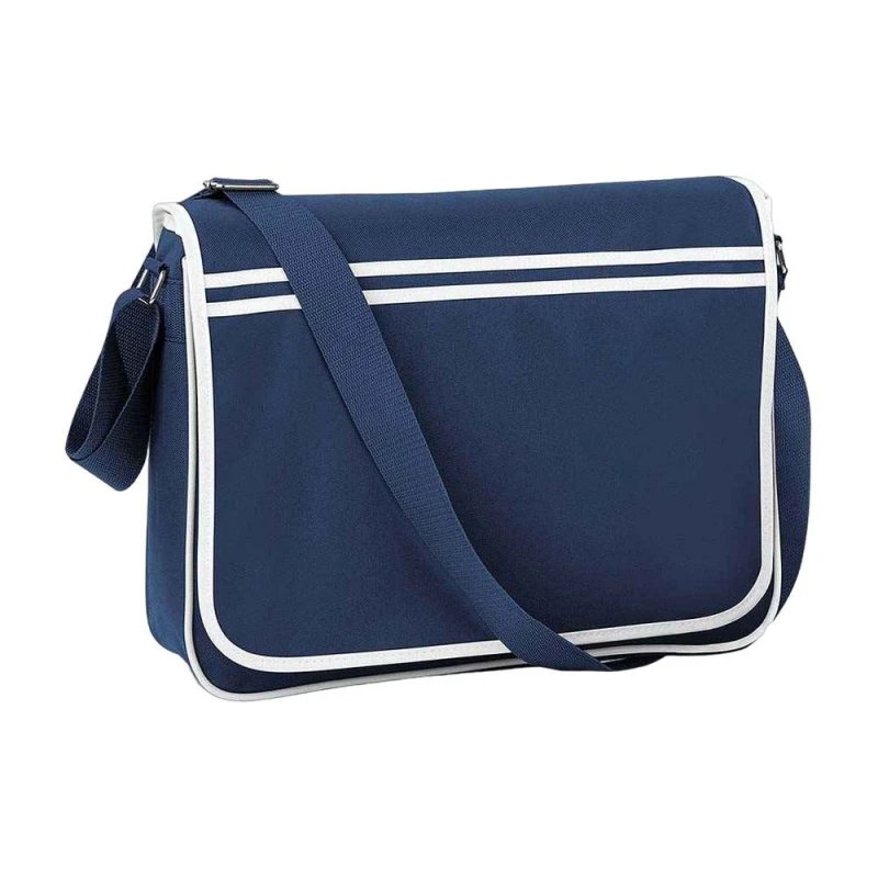 Image of Bagbase Mens Retro Messenger Bag in Mid Navy Mid Navy Male