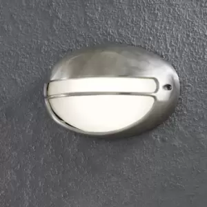 Image of Torino Outdoor Modern Oval Flush Light Aluminium, IP44