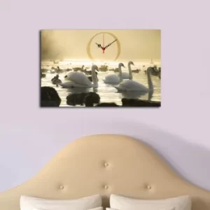Image of 5070CS-72 Multicolor Decorative Canvas Wall Clock