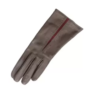 Image of Eastern Counties Leather Womens/Ladies Sadie Contrast Panel Gloves (XL) (Elephant/Oxblood)