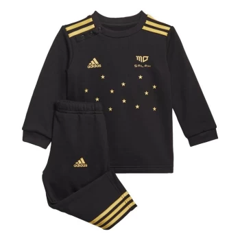 Image of adidas Mini Me Mo Salah Jogger Set Kids - Black / Pyrite