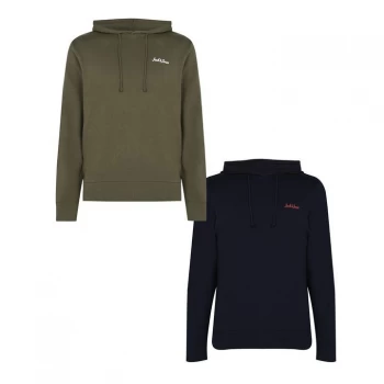 Image of Jack and Jones 2 Pack Hoodies Mens - Navy/Khaki