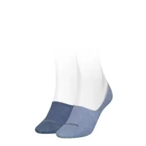 Image of Calvin Klein Mid Foot Socks Womens - Blue