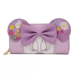 Image of Disney by Loungefly Wallet Minnie Holding Flowers