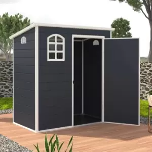 Image of 6' x 3' Jasmine Pent Plastic Shed with Foundation Kit (1.92m x 1.09m)