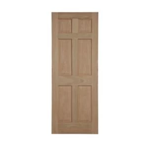 Image of 6 Panel Oak veneer Internal Door H1981mm W610mm