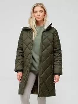Image of Barbour Barbour Kilmory Quilt - Green, Size 16, Women