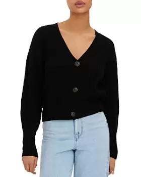 Image of Vero Moda Lea V Neck Button-Front Cardigan