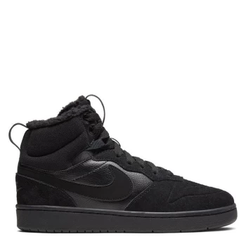 Image of Nike Court Boro Boot Junior Boys Hi Tops - Black