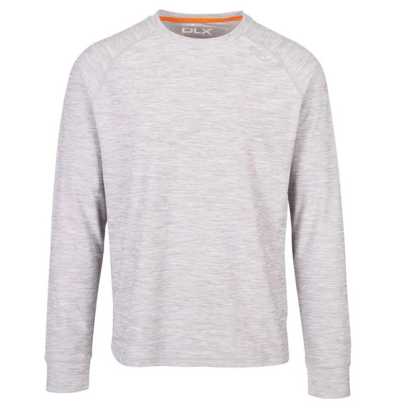 Image of Trespass Callum DLX Long-Sleeved T-Shirt Light Grey male