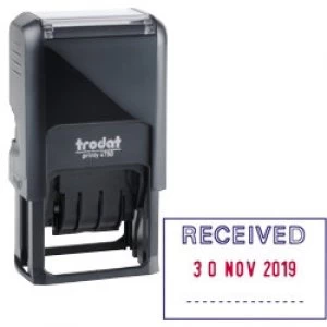 Image of Trodat Ecoprinty 47501 Date Stamp Black 24 mm