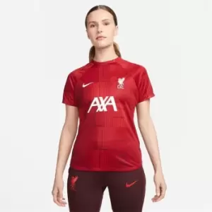 Image of Nike Liverpool Home Pre-Match 2023 2024 Top Womens - Red