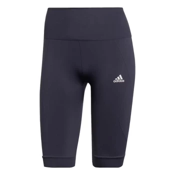 Image of adidas AEROKNIT Seamless Short Tights Womens - Shadow Navy / White
