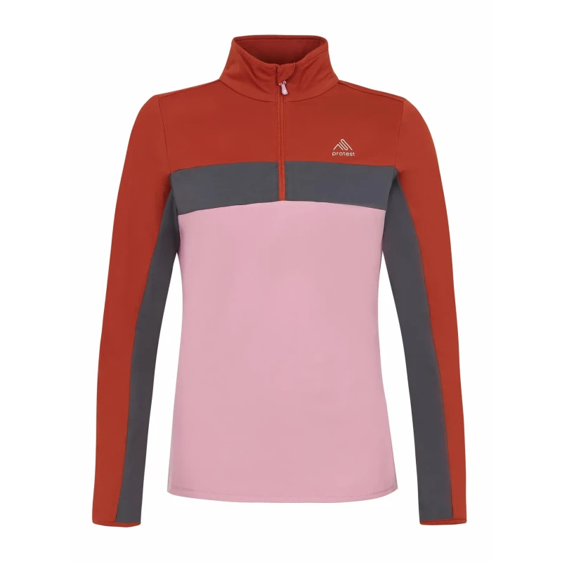 Image of Protest Womens 1/4 zip sweatshirt Protest Prtnaiads Rouge Female 38