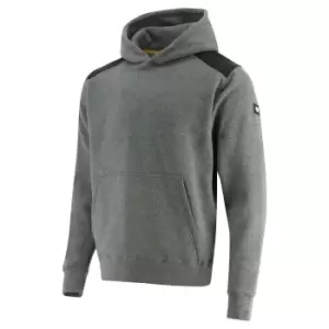 Image of Caterpillar Mens Essentials Hooded Sweatshirt (L) (Dark Heather Grey)