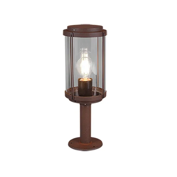 Image of Tanaro Vintage Outdoor Pedestal Light Rusty IP44