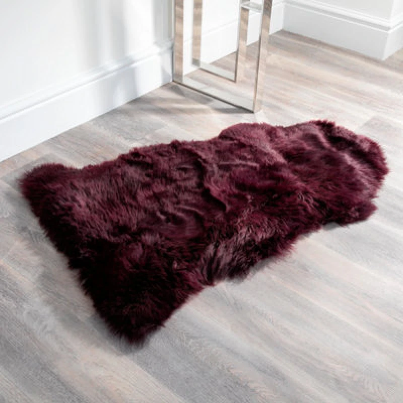 Image of Native Natural Luxurious Purple Sheepskin Rug Xxl
