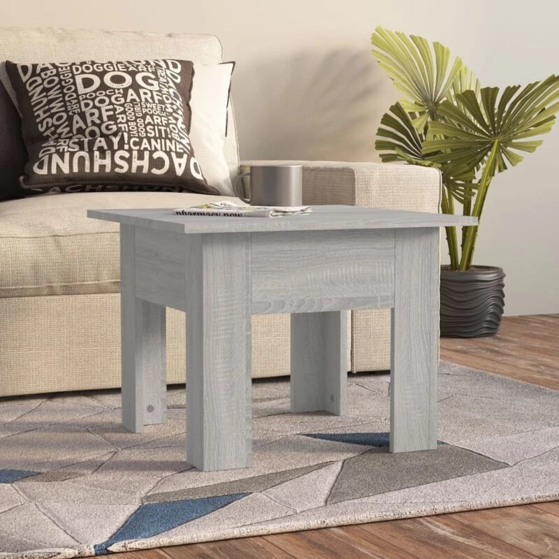 Image of VIDAXL Coffee Table Grey Sonoma 55x55x42cm Engineered Wood Vidaxl 8720286837535
