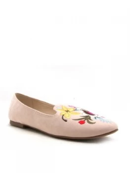 Image of Qupid SHORE 03 CLOSED TOE PUMP Nude