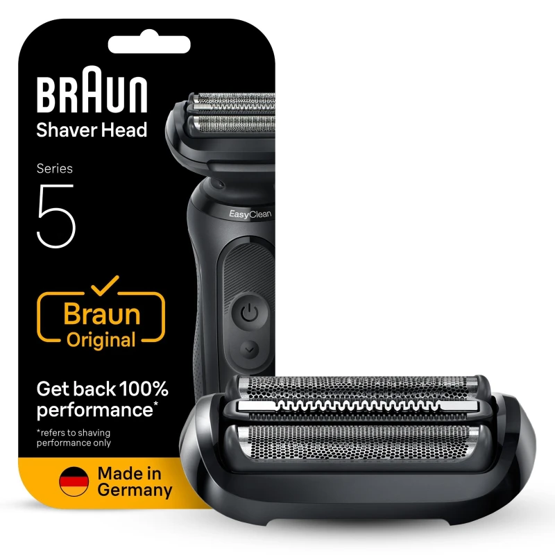Image of Braun Series 5 54B Electric Shaver Head Replacement Black Men