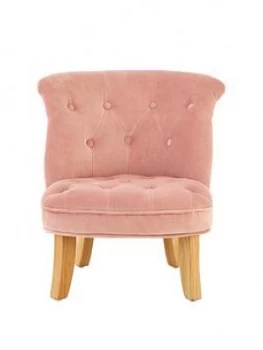 Image of Premier Housewares Estelle Kids Chair - Pink Velvet