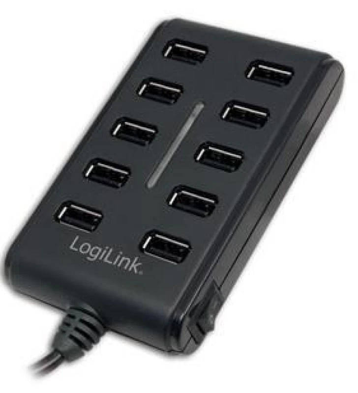 Image of LogiLink USB 2.0 10-Port Hub with On/Off Switch 480 Mbit/s
