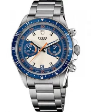Image of Tudor Heritage Chronograph Blue Steel Mens Watch 70330B-95740 M70330B-0004