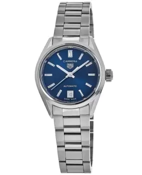 Image of Tag Heuer Carrera Automatic Blue Dial Steel Womens Watch WBN2411.BA0621 WBN2411.BA0621