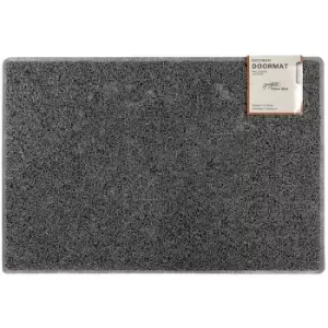 Image of Plain Small Doormat in Grey