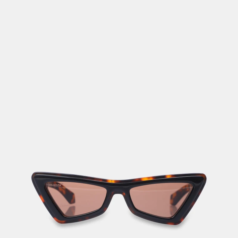 Image of Off White Artemisia Sun Square Sunglasses Havana Brown unisex One Size