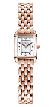 Image of Michel Herbelin 17438-PR22B Womens Art Deco Rose Gold Tone Wrist Colour - Silver