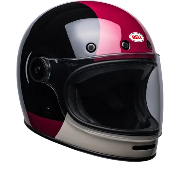 Image of Bell Bullitt Blazon Gloss Black Burgundy Full Face Helmet XL