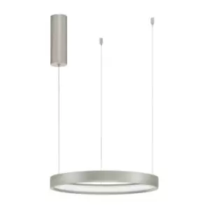 Image of Netlighting Merano Guelph Integrated LED Pendant Ceiling Light Champagne Silver