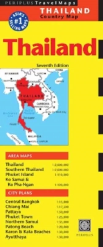 Image of Thailand Travel Map Seventh Edition Sheet map, folded
