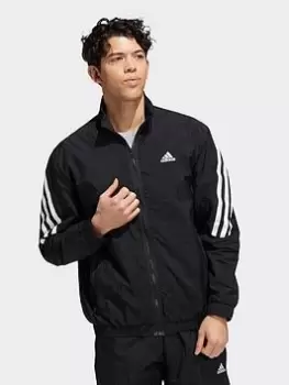Image of adidas Future Icons 3-stripes Woven Track Top, Black, Size L, Men
