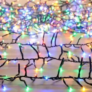 Image of Festive Indoor & Outdoor Multifunction Cluster Lights 760 Multi-Coloured LEDs