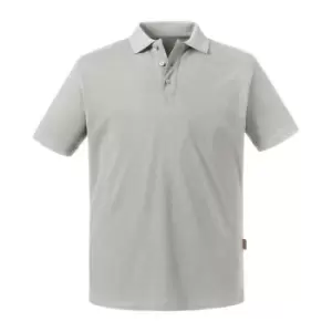 Image of Russell Mens Pure Organic Polo (M) (Stone)